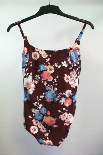 Next burgundy floral swimming - burgundy,