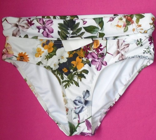 Next floral roll top - floral, bikini